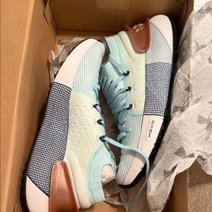 Under Armour Mint Green and Peach Sneakers